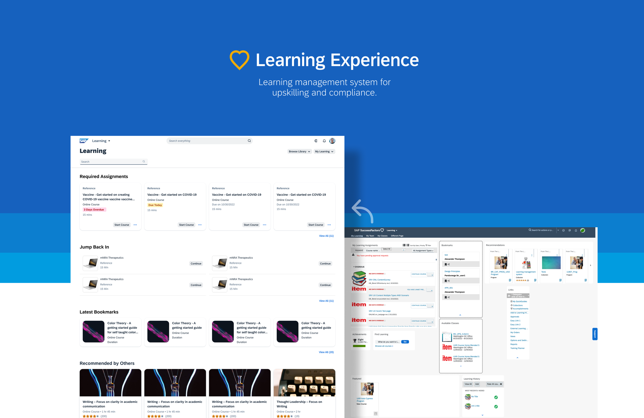 SAP SuccessFactors Learning Homepage case study