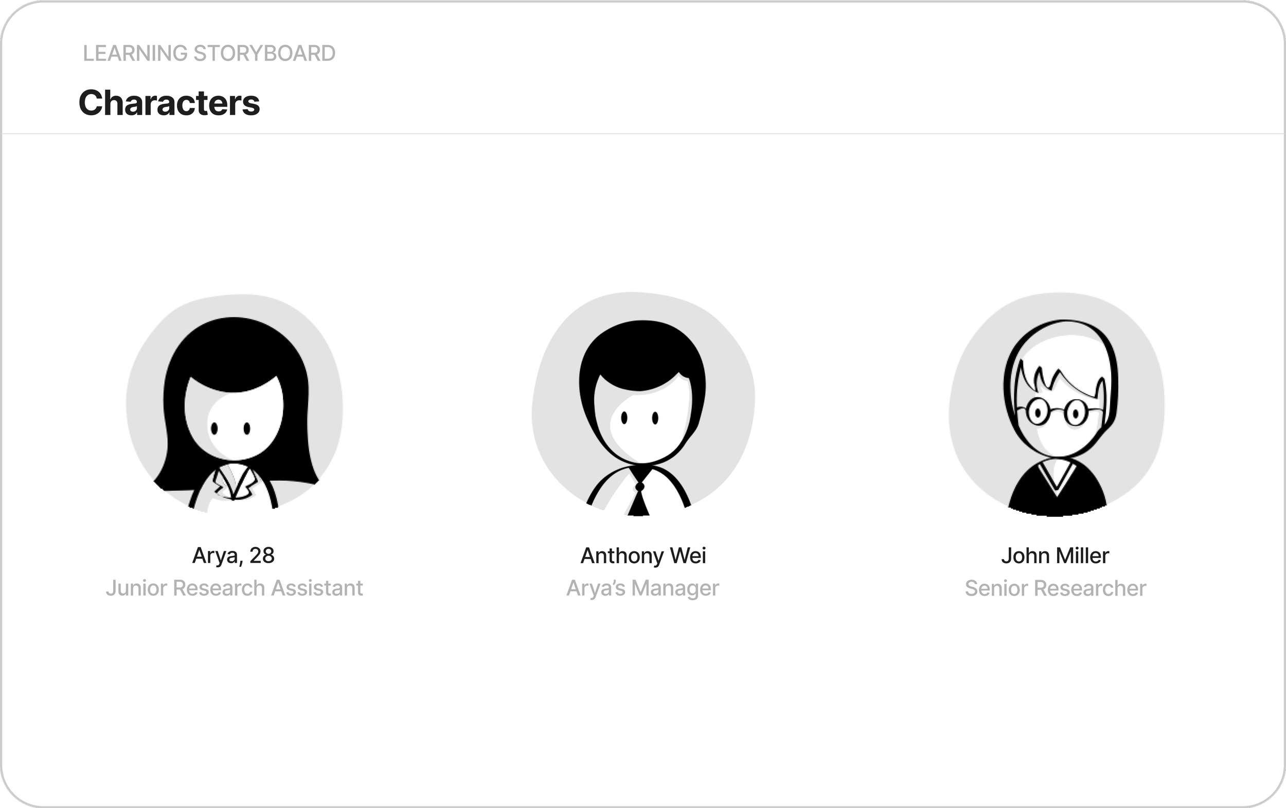 Learner storyboard 1